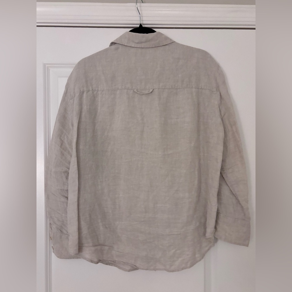 AYR - Linen Button-Up Shirt - Picture 2 of 3